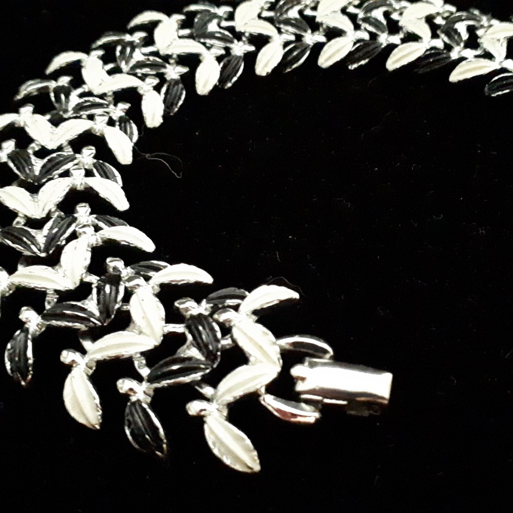 Black And White Vintage 1970's Bracelet